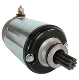 Starter motor for Bombardier Can-Am Traxter 500 & John Deere Buck 500 (1999–2005), metal body with gear end, black cap