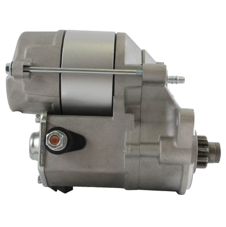 Starter motor for Kawasaki Mule KAF620 4000/4010, metallic gray with solenoid