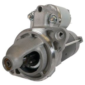 Starter motor for Cub Cadet Volunteer 4x4 diesel; gray metal body, OEM YA-119717-77010