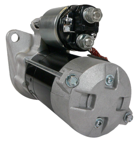 Starter motor ATV City OEM replacement for Cub Cadet Volunteer 4x4 Diesel; black and silver housing