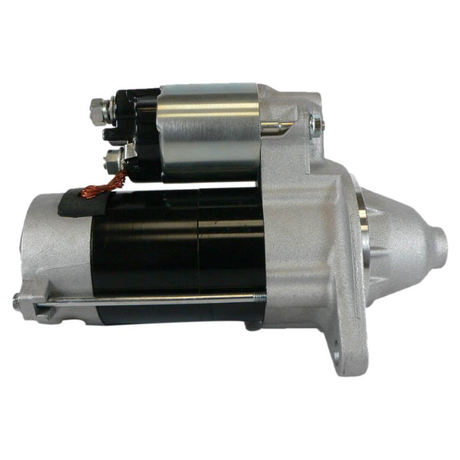 Starter motor ATV City for Cub Cadet Volunteer 4x4 Diesel, black with silver mounting, OEM YA-119717-77010