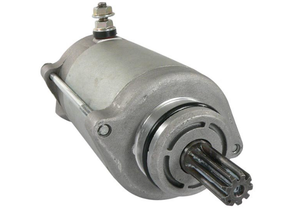 Starter motor for Arctic Cat ATVs/UTVs (2008–2019), ATV City OEM 0825-011, metallic silver.