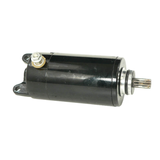 ATV City Chinese ATV Starter Motor, black metal starter with splined shaft.