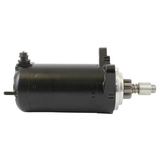 Starter motor for Sea-Doo watercraft (1995–1999), black cylindrical body with metal drive shaft