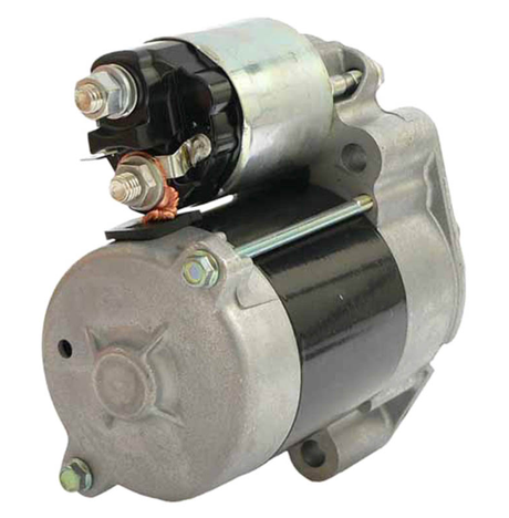Starter motor by ATV City, 12V CCW, 9-tooth, black and silver, for Kawasaki FD731V and John Deere Z840A