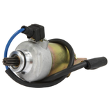 Starter motor for Polaris Phoenix/Sawtooth 200, metal housing with blue lead wire, OEM 0453024, ATV City