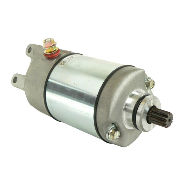 Starter motor, silver metal body with front gear, ATV City brand, for Honda TRX350D 1986 OEM 31200-HA7-305