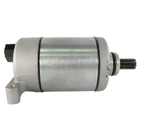 Starter motor for Yamaha ATV Grizzly 550/700 and Kodiak 700, silver metal body, ATV City brand