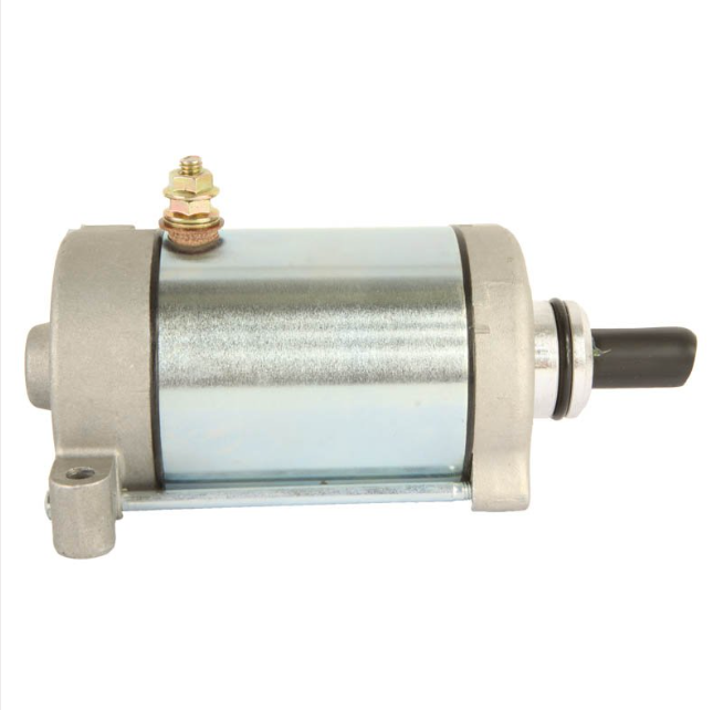 Starter motor for Yamaha ATV; silver metal body, OEM ref 1S3-81890-00-00, ATV City
