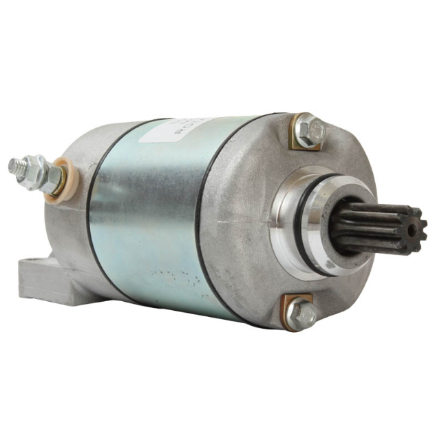 Starter motor, Bombardier 330/400 compatible, ATV City brand, metallic silver body