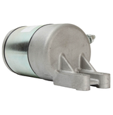 Starter motor Bombardier 330/400, metallic silver finish.