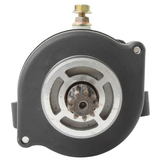 Starter motor for CFMOTO CF600 Rancher / Z6 / Z6-EX / X6 (2011–2015), black housing with silver gear face and top terminal stud.