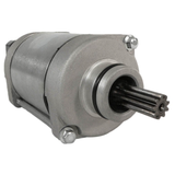 Starter motor for Honda TRX700XX ATV (2008–2009), OEM by ATV City, silver metal housing