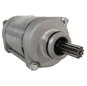 Starter motor for Honda TRX700XX ATV (2008–2009), OEM by ATV City, silver metal housing