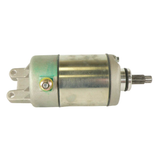 Starter motor for Honda TRX 300EX 93-09; metal cylindrical body with mounting lugs and splined shaft.