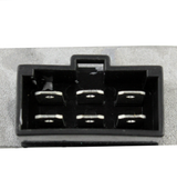 Regulator Rectifier connector, black plastic housing with six pins