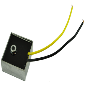 Regulator Rectifier heavy-duty universal voltage regulator module with yellow and black wires.