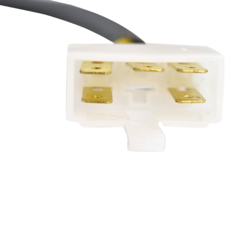 Regulator rectifier for Polaris Phoenix/Sawtooth by DGT Agri, white housing with six gold blade terminals