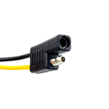 Polaris regulator rectifier for snowmobiles (2000–2015) by DGT Agri, black housing with yellow lead