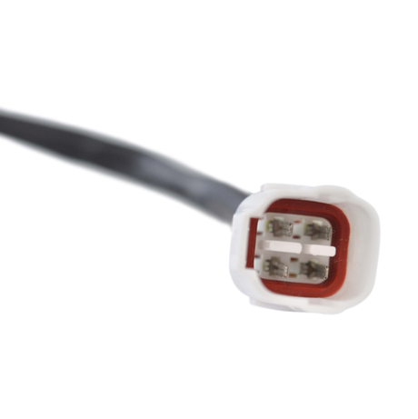 Regulator rectifier connector for Yamaha YFZ450 (2004–2013); white housing with red seal on black lead