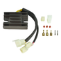 Voltage regulator kit for Arctic Cat 250/300 and Suzuki LTF 250/300 Quadrunner, 2001–2005, with wiring harness.