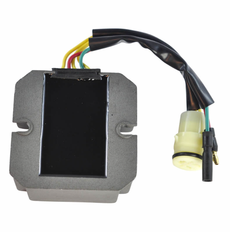 Regulator Rectifier for Honda TRX 300 EX Fourtrax Sportrax – ATV City, metal housing with multi-color wiring harness.