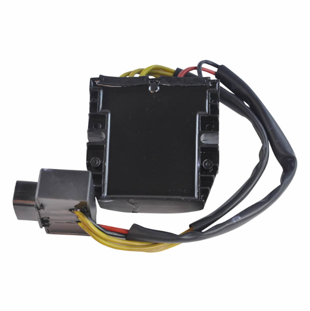 Regulator Rectifier MOSFET module, black case with yellow, red and black wires, ATV City