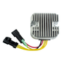MOSFET regulator rectifier for ATV with aluminum heatsink and yellow, red, black wires and dual black connectors
