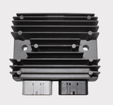 Regulator Rectifier for Honda TRX 420 Rancher 2007-2014 with black aluminum heatsink and dual connectors