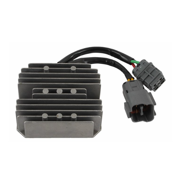 Regulator Rectifier for Yamaha Grizzly 300 YFM300 (2012–2013) by ATV City with metal heatsink and dual connectors.