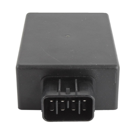 CDI module for Polaris ATV models (2002–2004) by ATV City, black ignition module with 6-pin connector.