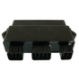 CDI module for Yamaha YFM350 Grizzly 2007-2011, black plastic housing with three-pin connectors, by ATV City
