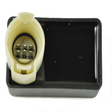 CDI module with cream 6-pin circular connector on black rectangular housing
