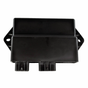 CDI module for Yamaha YFM 350 Warrior, black ignition control unit with dual bottom connectors and mounting tabs