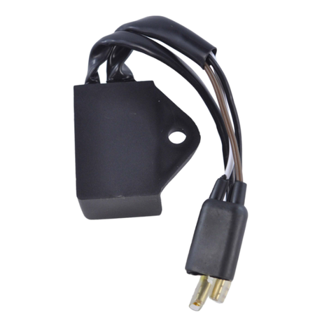 High-Performance CDI Module for Polaris 250 ATVs, black plastic housing with wiring harness and dual connectors