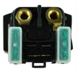 DGT Agri Starter Relay Solenoid for Yamaha ATV; black housing with brass terminals and green side components