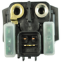 Starter Relay Solenoid for Yamaha ATVs by DGT Agri; black housing with side clear fuses and dual top terminals.
