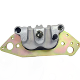 Front right brake caliper with mounting bracket on iridescent zinc plate, ATV City