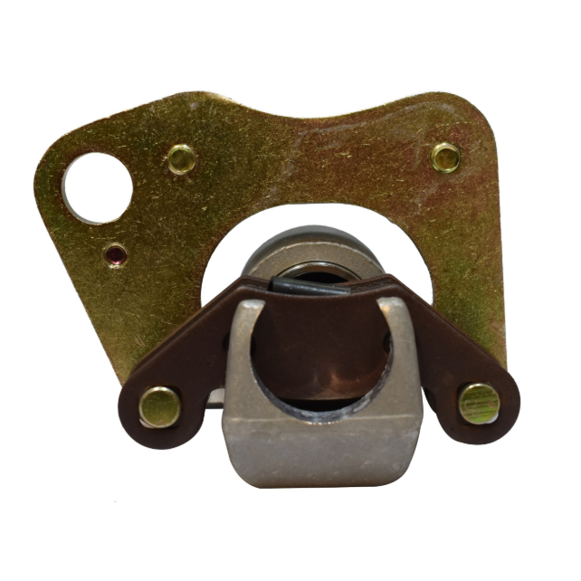 Brake caliper assembly for Polaris ATV front-right with mounting bracket and piston housing