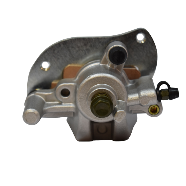 Rear left brake caliper for Yamaha Grizzly 550/700 and Kodiak 700 (2007–2019), silver finish, ATV City