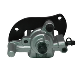 Brake caliper front left for Yamaha YFM 550/700 Grizzly, silver with black mounting bracket