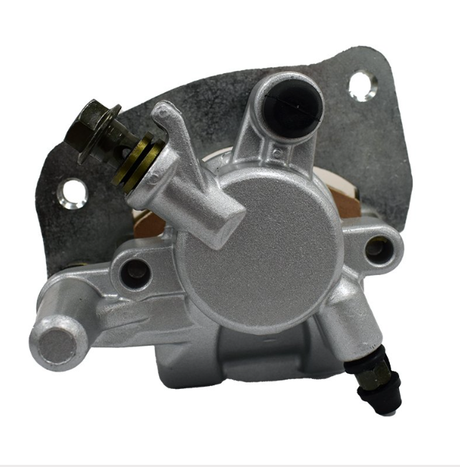 Front-left brake caliper, silver metal, for Suzuki KingQuad LT-A400/450/500/700/750 (2005–2020) by ATV City.