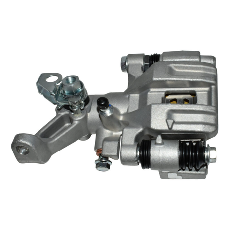 Rear brake caliper in silver with mounting bracket for Honda TRX 420/500/520/650/680 FA and Pioneer 520