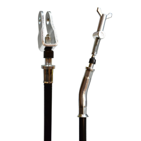 Pair of rear foot brake cables with metal fittings for Yamaha Bruin 350/Grizzly 350/Big Bear 400 (2000–2014)