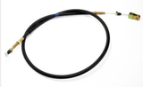 Left-hand brake cable for Kawasaki Mule Pro-DX/Pro-DXT Diesel (2016–2018) by ATV City, black with brass fittings
