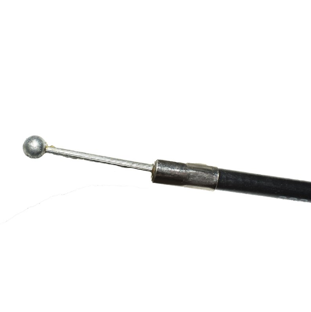 Front brake cable for Suzuki LT80 Quadsport (1987–2006); steel braided inner wire with ball end and black housing