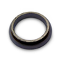 Exhaust muffler gasket, black rubber with steel inner ring, ATV City