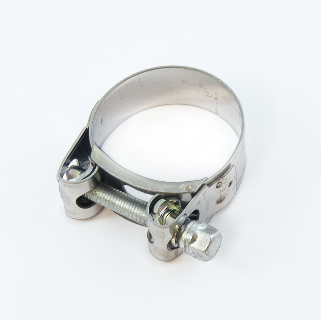 Exhaust clamp 36mm stainless steel, ATV City brand for ATV exhaust systems.