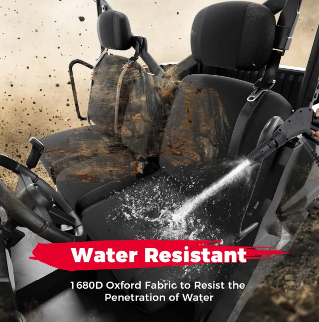 Seat covers for Can-Am Defender 3-seat, canvas 1680D Oxford fabric, water resistant - ATV City