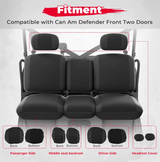Seat Over Cover Kit Canvas 3 Seats for Can-Am Defender HD8/HD10 – Fitment by ATV City